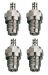 4 x O.S. Type F Glow Plug 4-Stroke Medium
